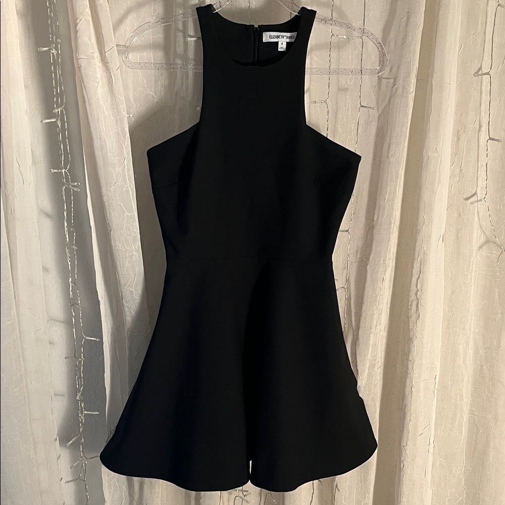 Elizabeth and James Black Mini Dress